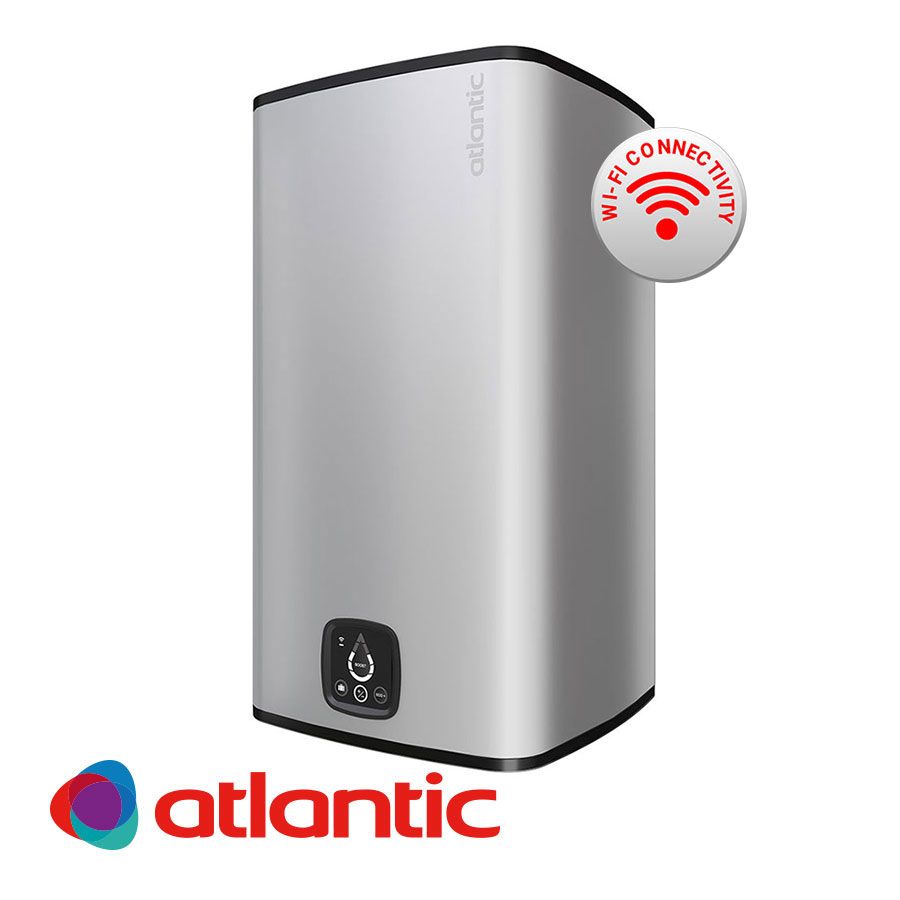 Електрически бойлер Atlantic CUBE Silver Steatite Wi-Fi, 150 литра