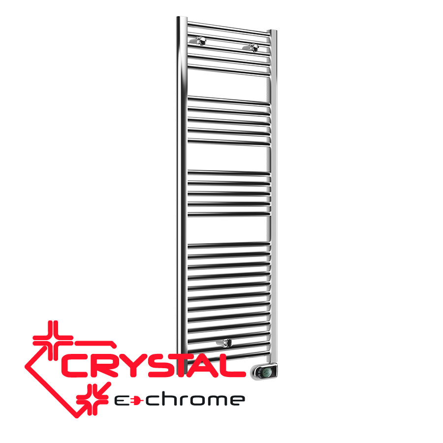 Електрическа лира за баня Crystal E-CHROME 450 W, 1375x480 mm