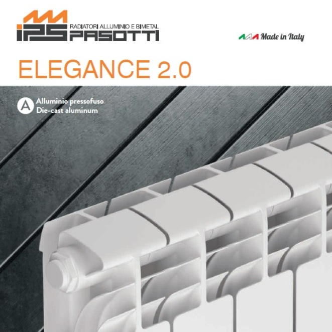 IPS, алум. радиатор ELEGANCE 2.0 800 @A