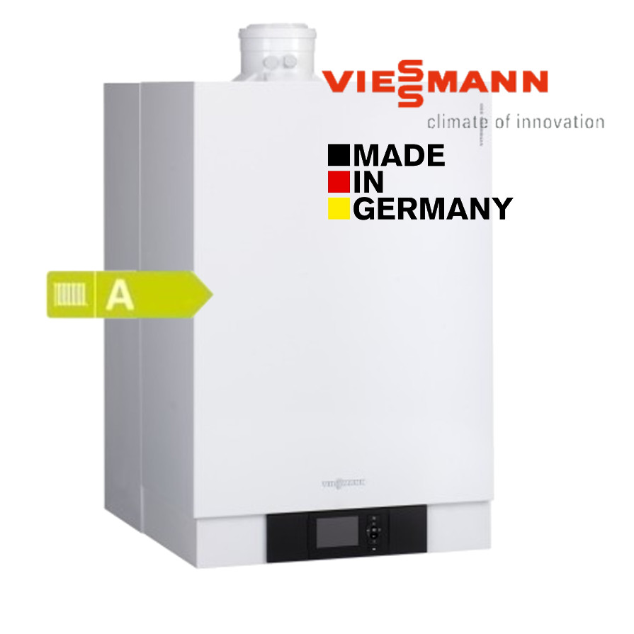 Viessmann, пакет газов котел Vitodens 050-W B0KA 25kW, двуконтурен, без арматура и сензор @B