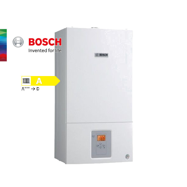 Bosch, пакет газов котел Condens 2500W 14Kw + NTC + к-т хор. дим. 60/100, едноконтурен