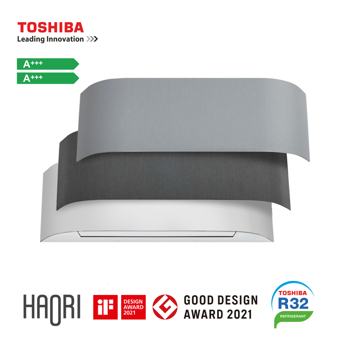 Toshiba, вътрешно тяло на инверторен климатик Haori 16000 BTU (мултисплит)