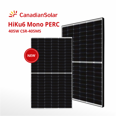 Canadian Solar, фотоволтаичен панел Mono PERC HIKU6 405W BlackFrame