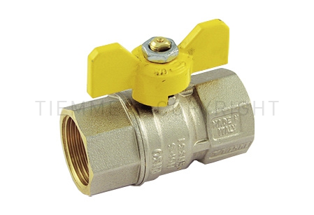 Tiemme, кран сферичен за газ 3/4″ жж, с Т ръкохватка @A