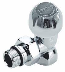 Tiemme, терм. рад. вентил ъглов 1/2″х16 хром