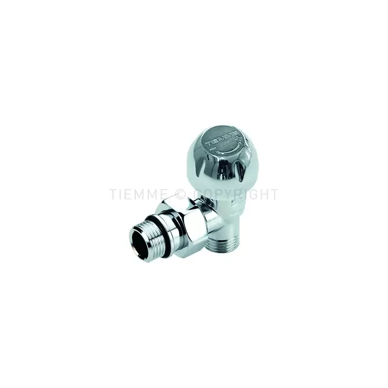 Tiemme, секретен вентил ъглов 1/2″x16 хром
