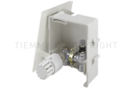 Tiemme, ограничител на температура Box2 3/4″х18, бял @A