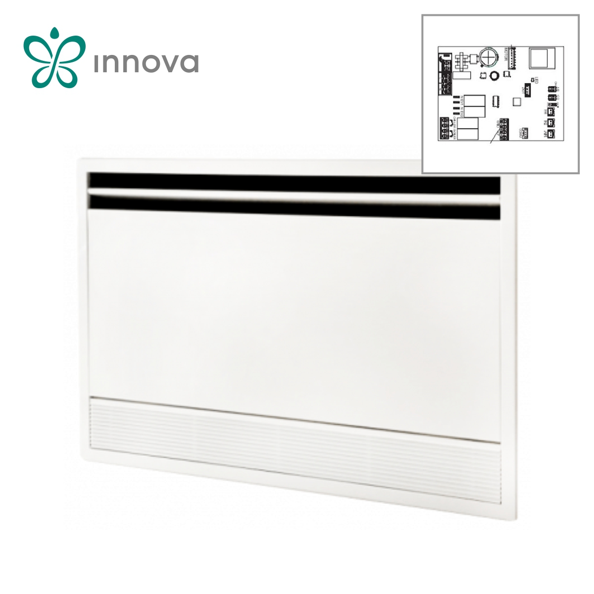 Innova, конвектор за скрит подов монтаж SLI 400 + платка за вграждане (*)