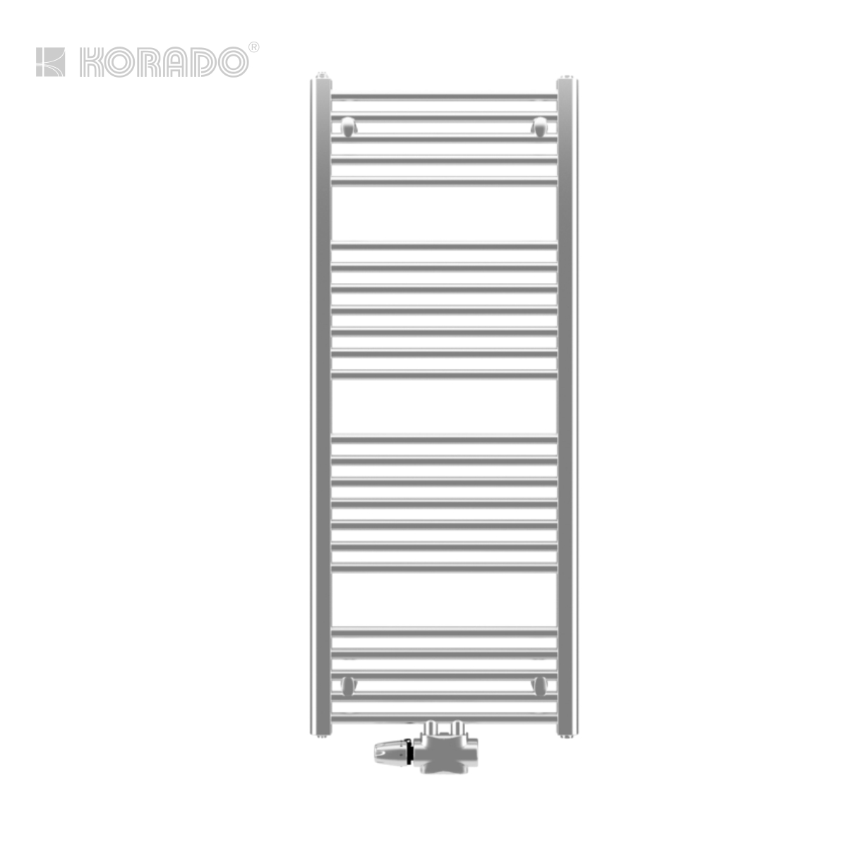 Korado, лира за баня, стоманена, хром Linear Exclusive M 1500/450