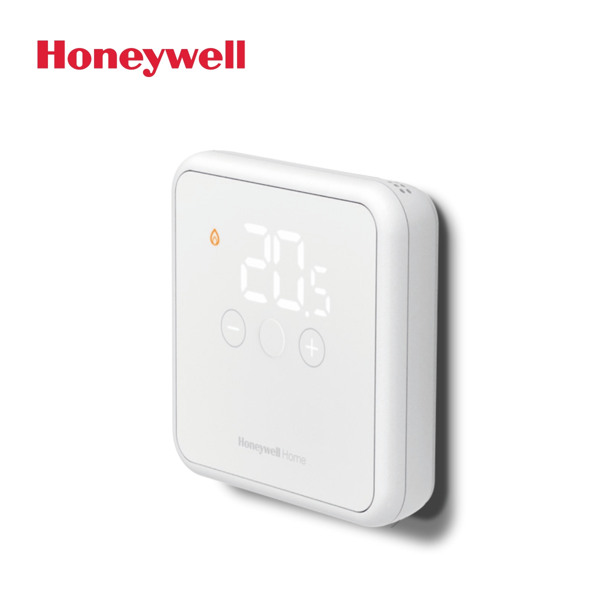Honeywell, стаен термостат DT4 жичен, с дисплей, бял @А