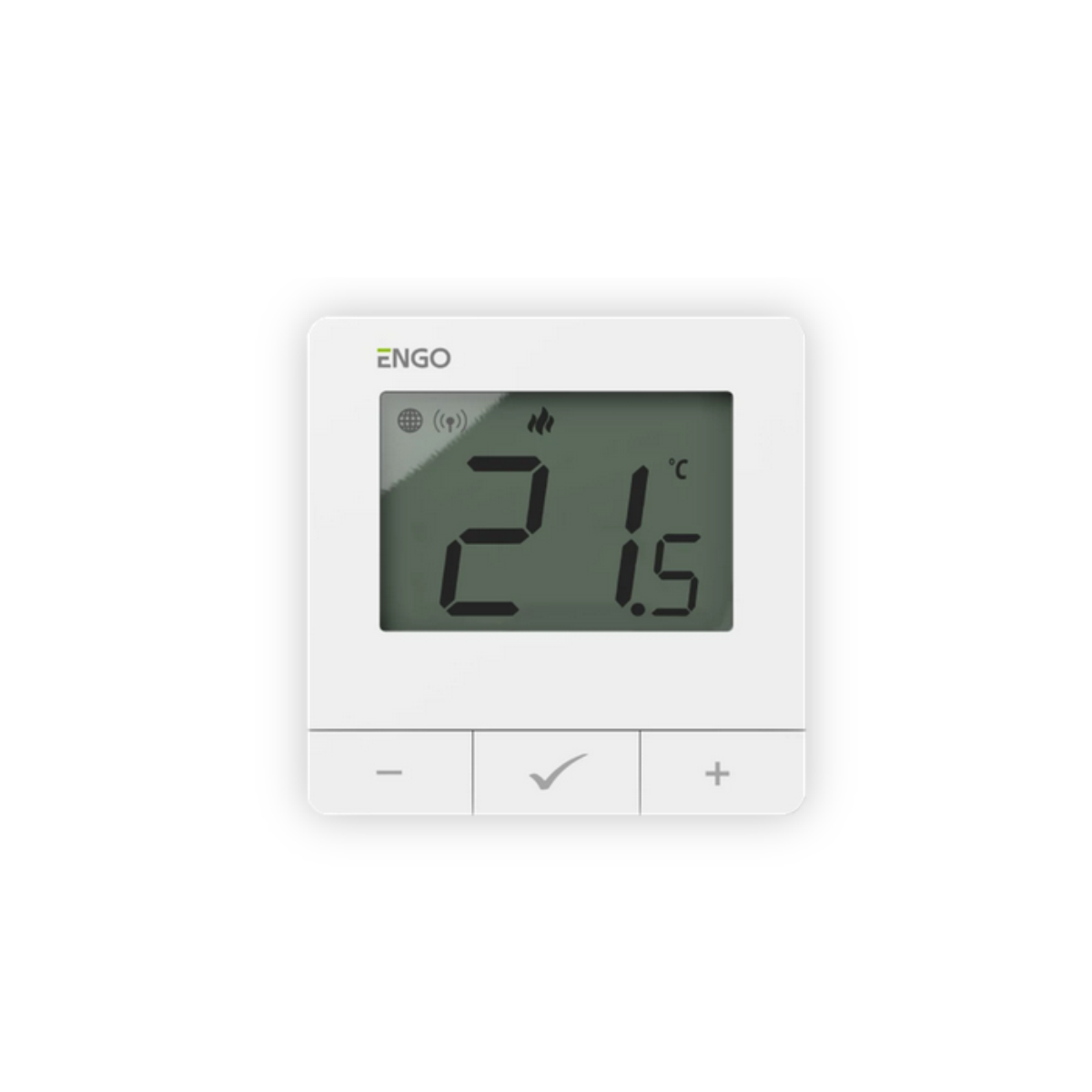 ENGO, жичен цифров термостат Smart със ZigBee комуникация, бял