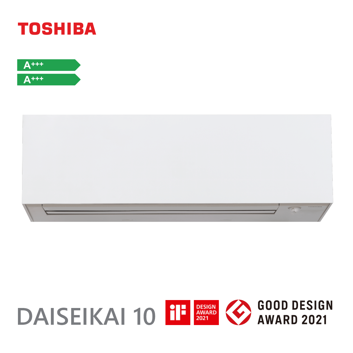 Toshiba, вътрешно тяло на инверторен климатик Daiseikai 10 White 10000 BTU Wi Fi (мултисплит)
