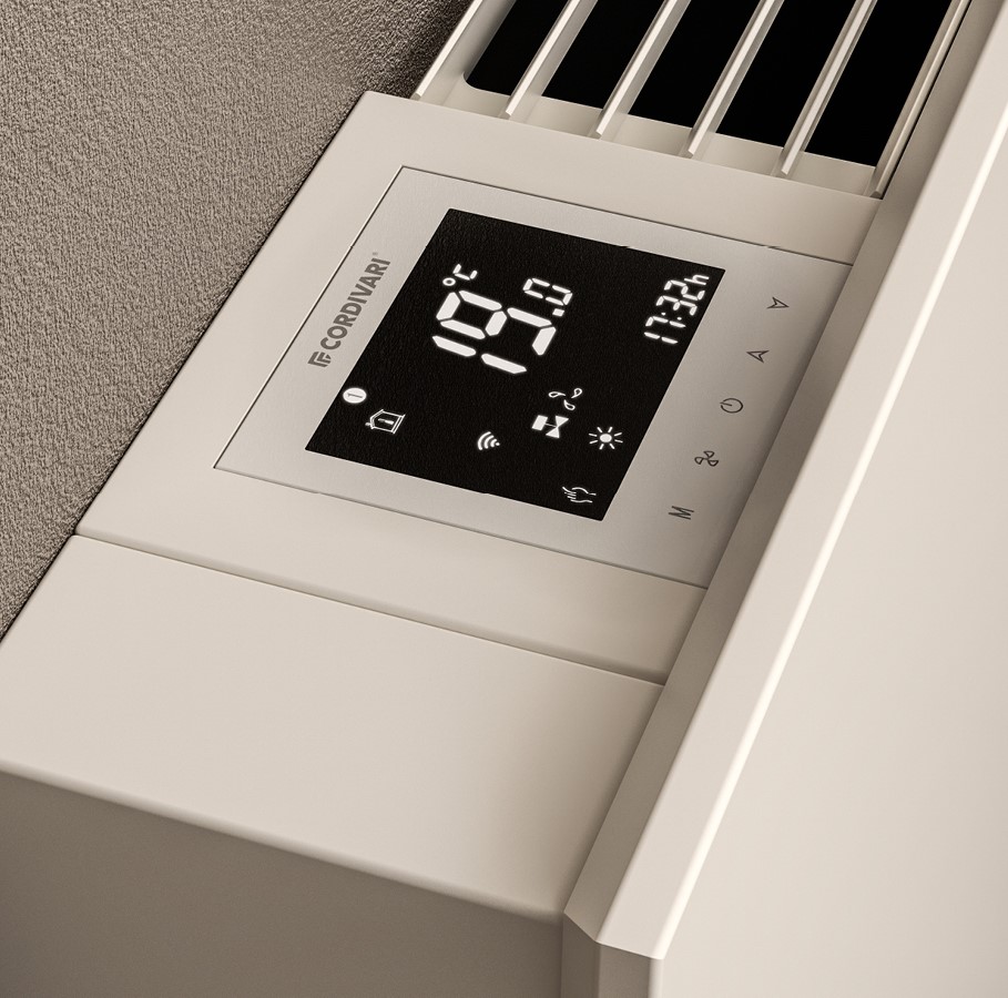 Cordivari, вентилаторен конвектор VENTANA LOW 4000, Wi-Fi, 430/915/120 mm, бял, мощност: 1,37/1,71KW