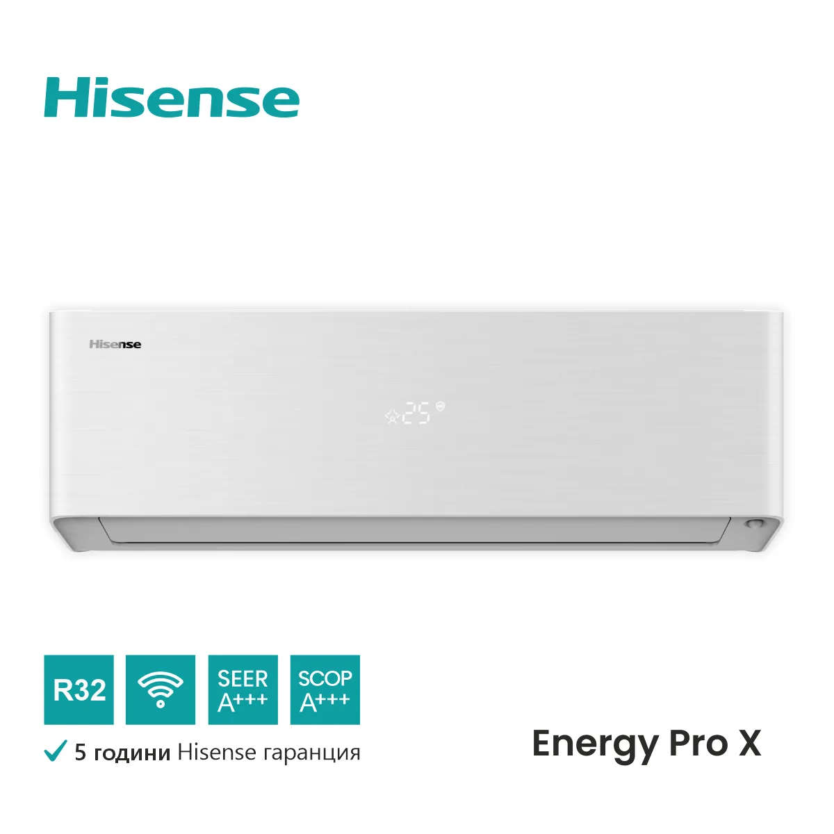 Hisense, вътрешно тяло на инверторен климатик Energy Pro X White 18000 BTU (мултисплит) @А