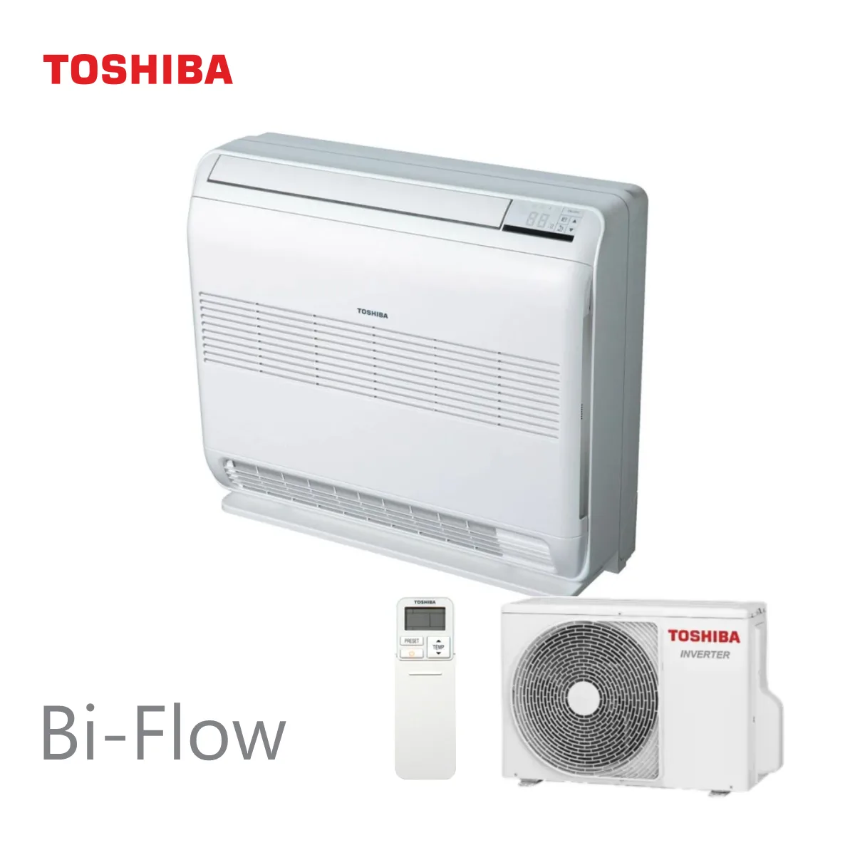 Toshiba, инверторен климатик Bi-flow за подов монтаж 10000 BTU (*)