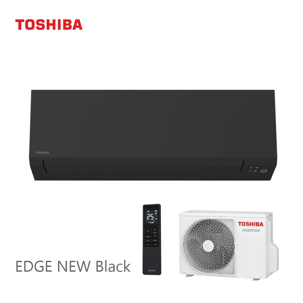 Toshiba, инверторен климатик Edge New Black 24000 BTU (*)