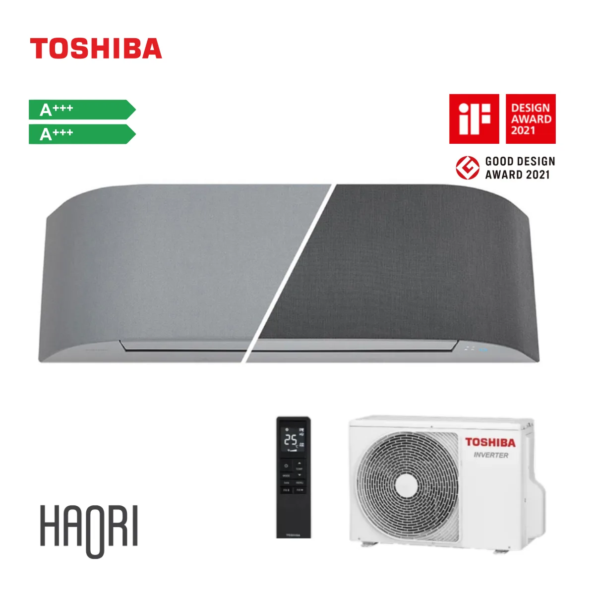 Toshiba, инверторен климатик Haori 13000 BTU (*) @А